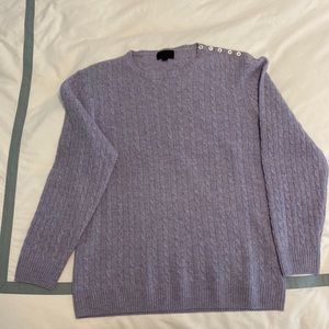 J Crew Italian Cashmere Cable Knit Sweater